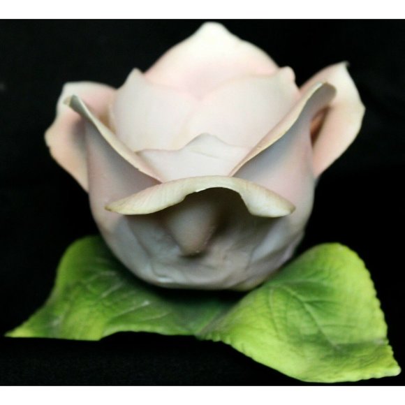 VTG George Good Co Light Pink Porcelain Rose Flower Tealight Holder Figurine - Picture 7 of 12